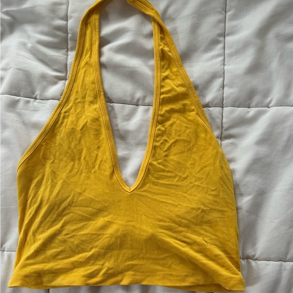 Yellow Halter Top